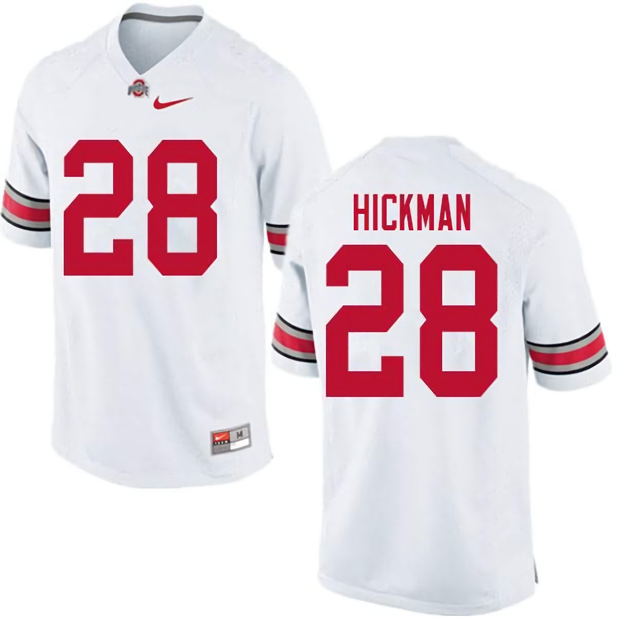 Ronnie Hickman Ohio State Buckeyes Men's NCAA #28 Nike White College Stitched Football Jersey FGU1556TA